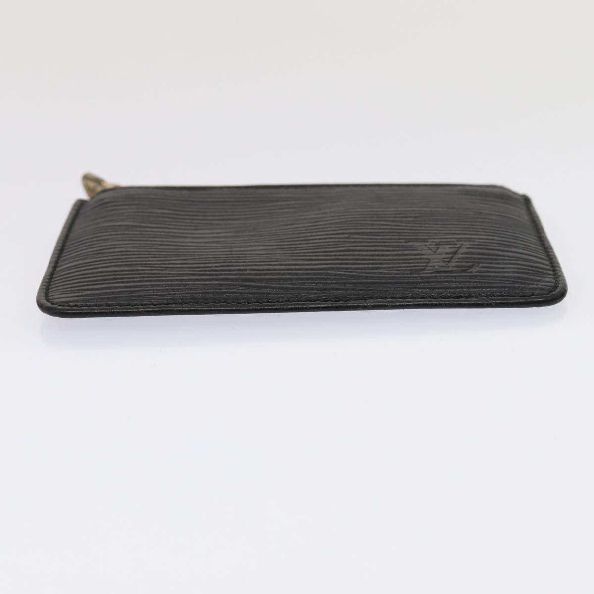 Louis Vuitton Pochette Clés Black Leather Wallet  (Pre-Owned)