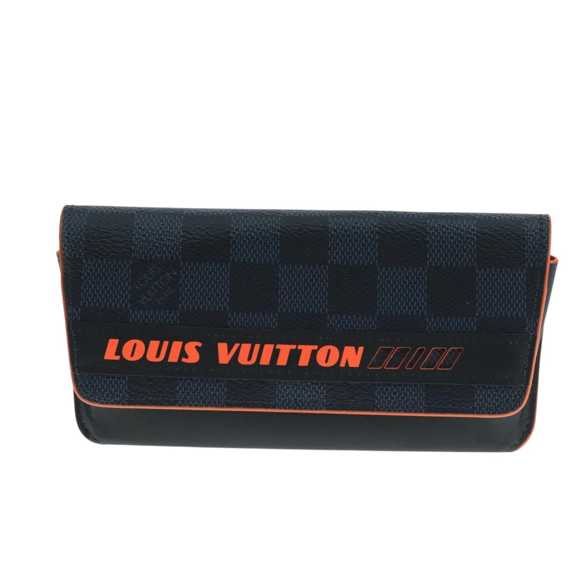 Louis Vuitton Glasses Case Navy Canvas Wallet  (Pre-Owned)