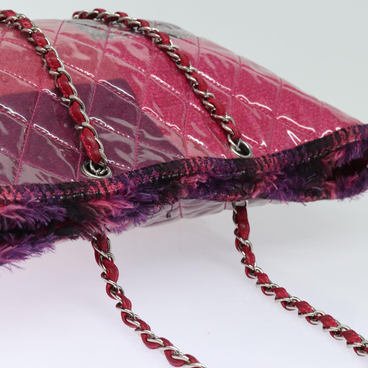 Chanel Matelassé Pink Vinyl Tote Bag (Pre-Owned)