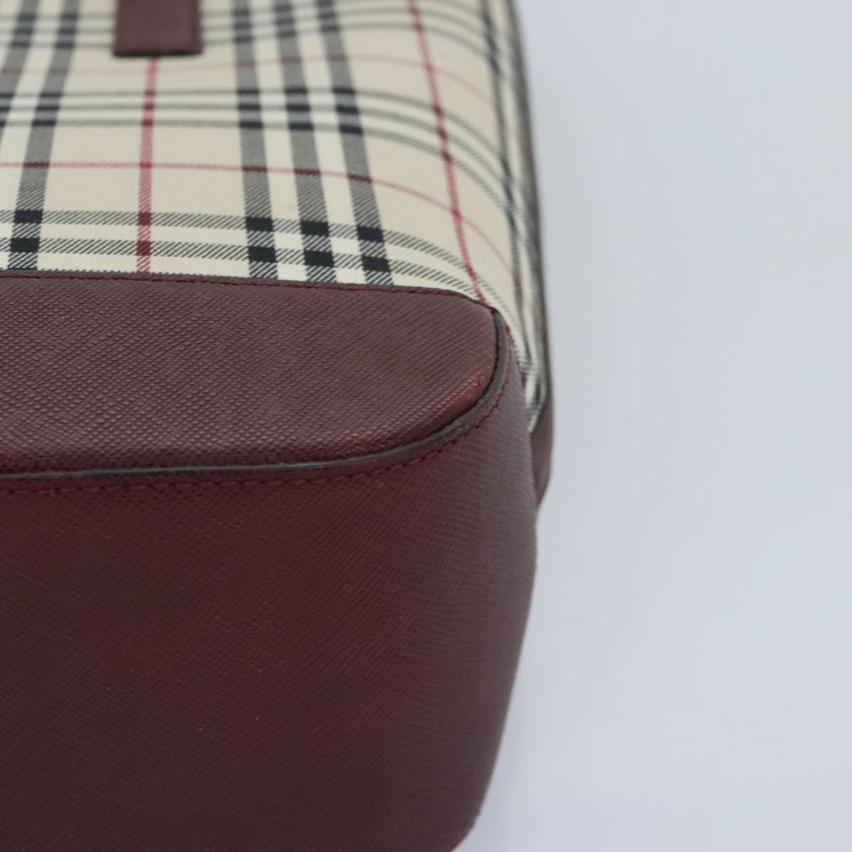 Burberry Nova Check Beige Canvas Tote Bag (Pre-Owned)