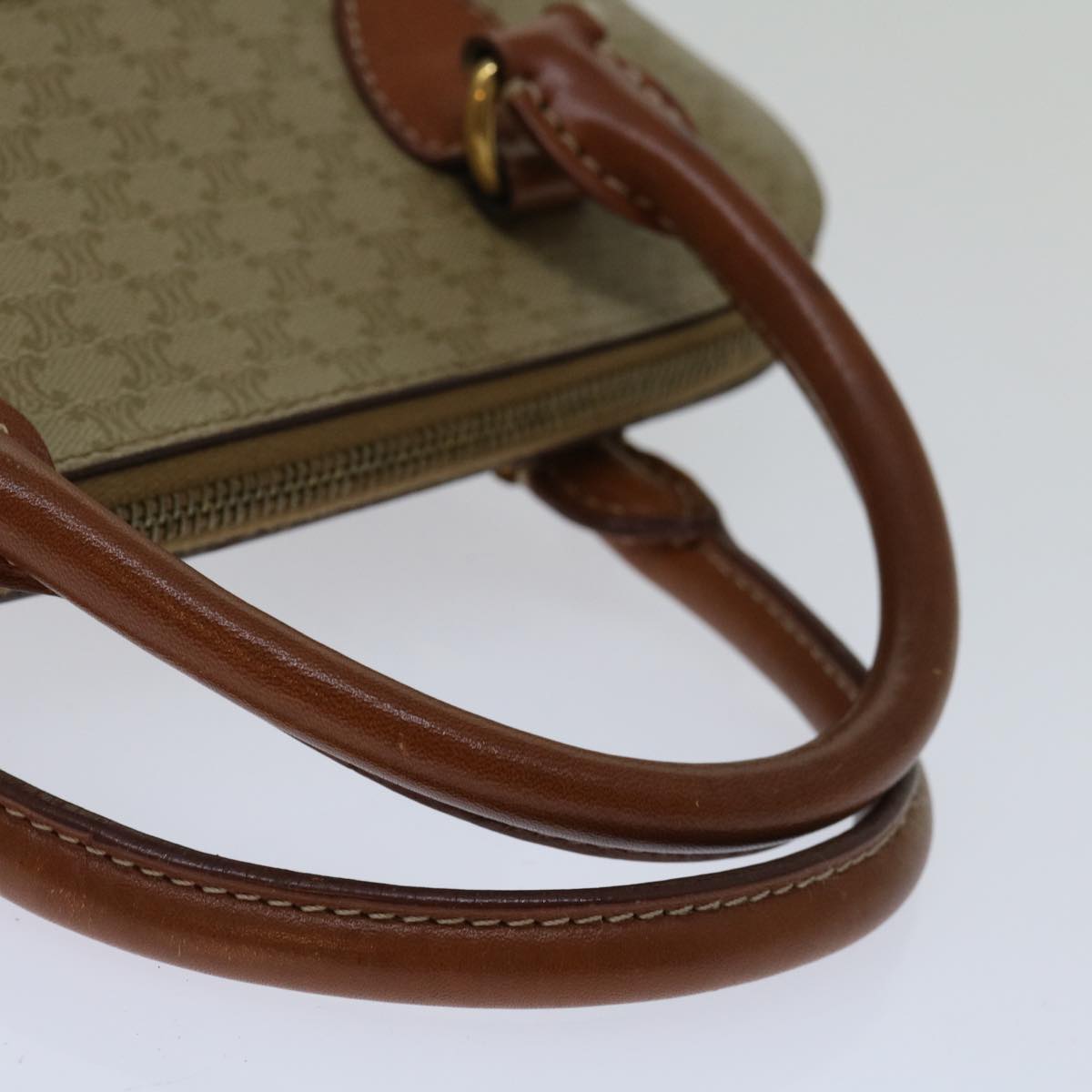 Céline Macadam Beige Canvas Handbag (Pre-Owned)