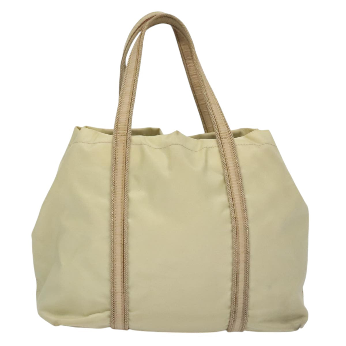 Prada Re-Nylon Beige Synthetic Handbag (Pre-Owned)