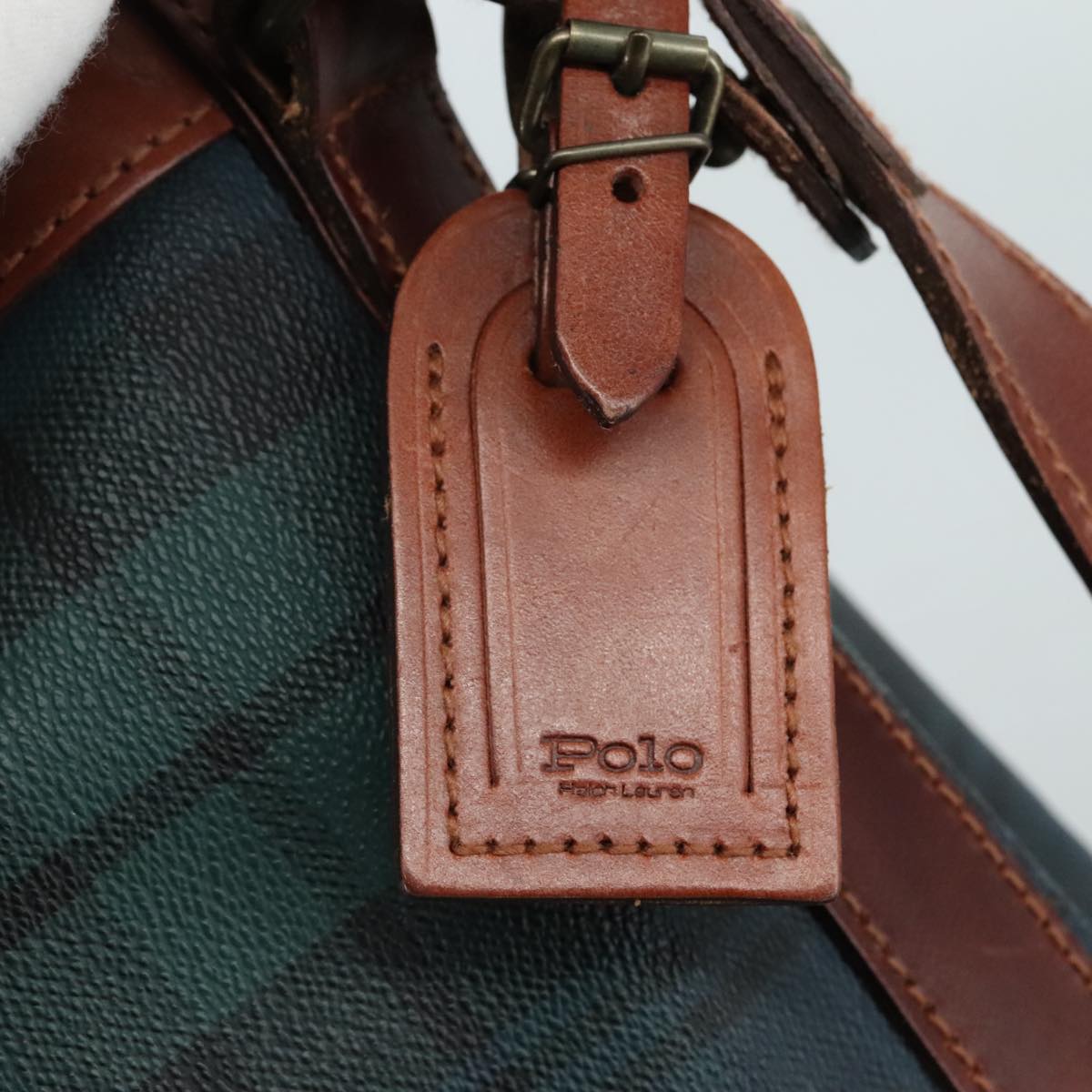 Ralph Lauren Polo Green Canvas Shoulder Bag (Pre-Owned)