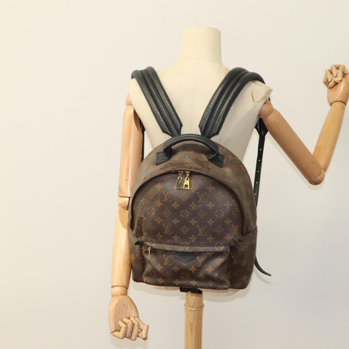 Louis Vuitton Palm Springs Mm Brown Canvas Backpack Bag (Pre-Owned)