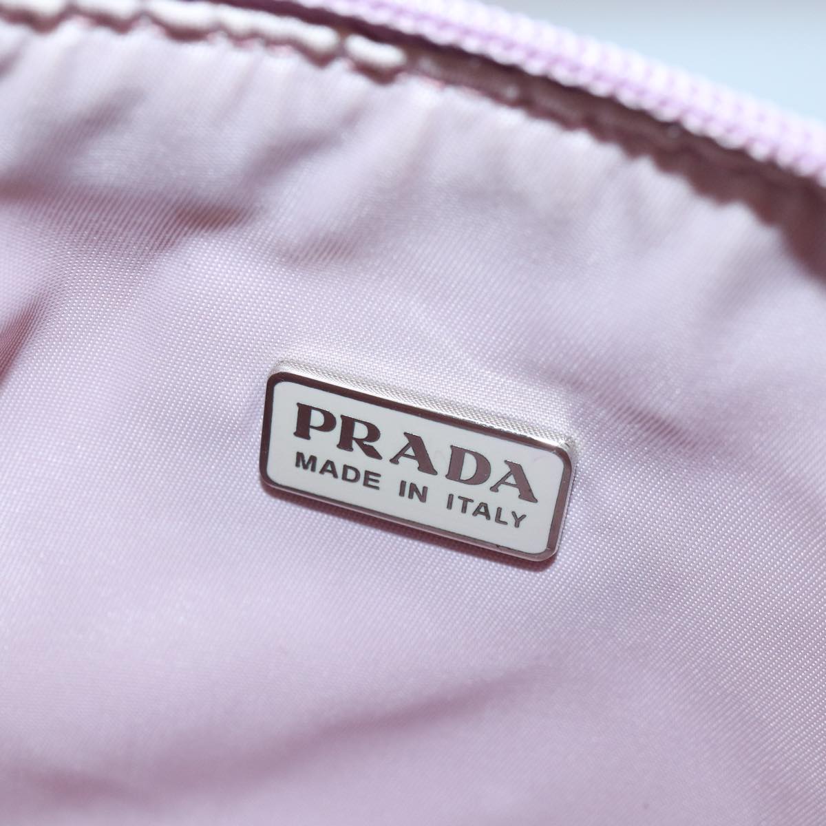 Prada Tessuto Pink Synthetic Handbag (Pre-Owned)