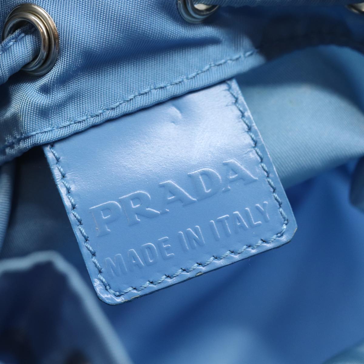 Prada Tessuto Blue Synthetic Clutch Bag (Pre-Owned)