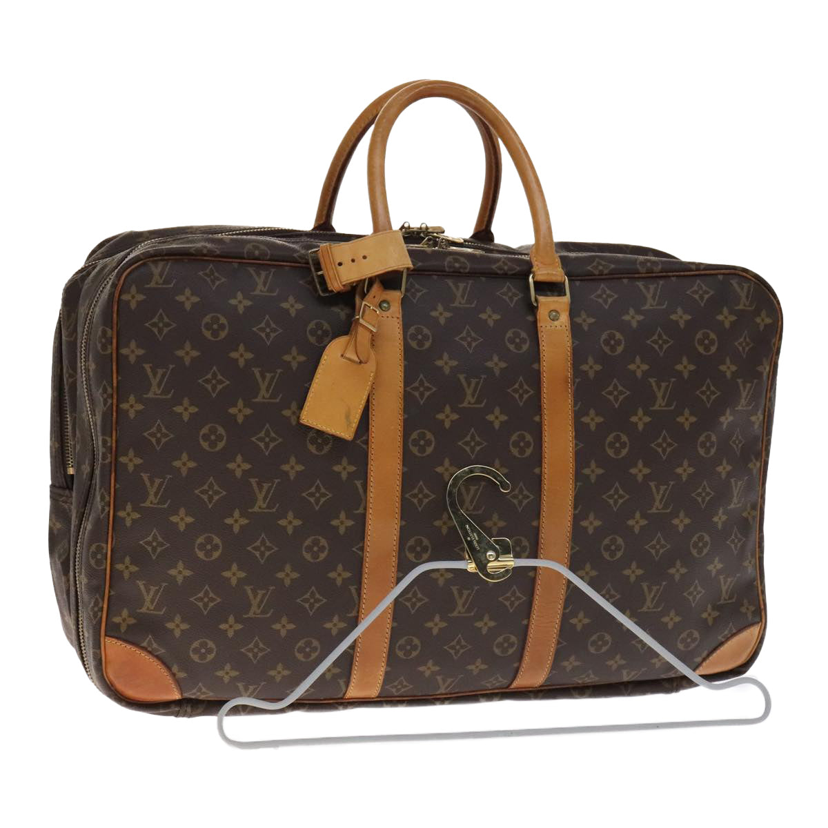 Louis Vuitton Sirius Brown Canvas Travel Bag (Pre-Owned)