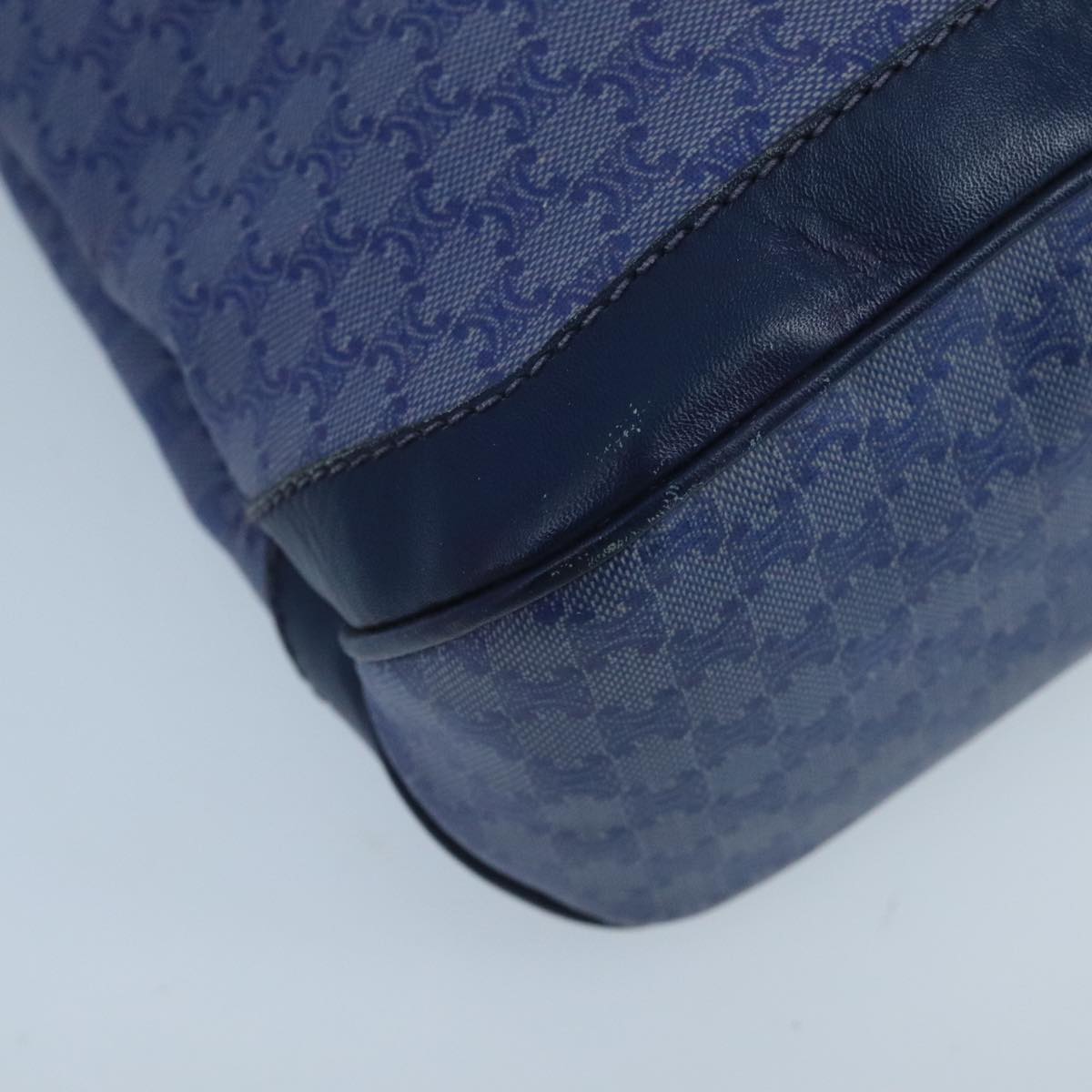 Céline Triomphe Navy Canvas Handbag (Pre-Owned)