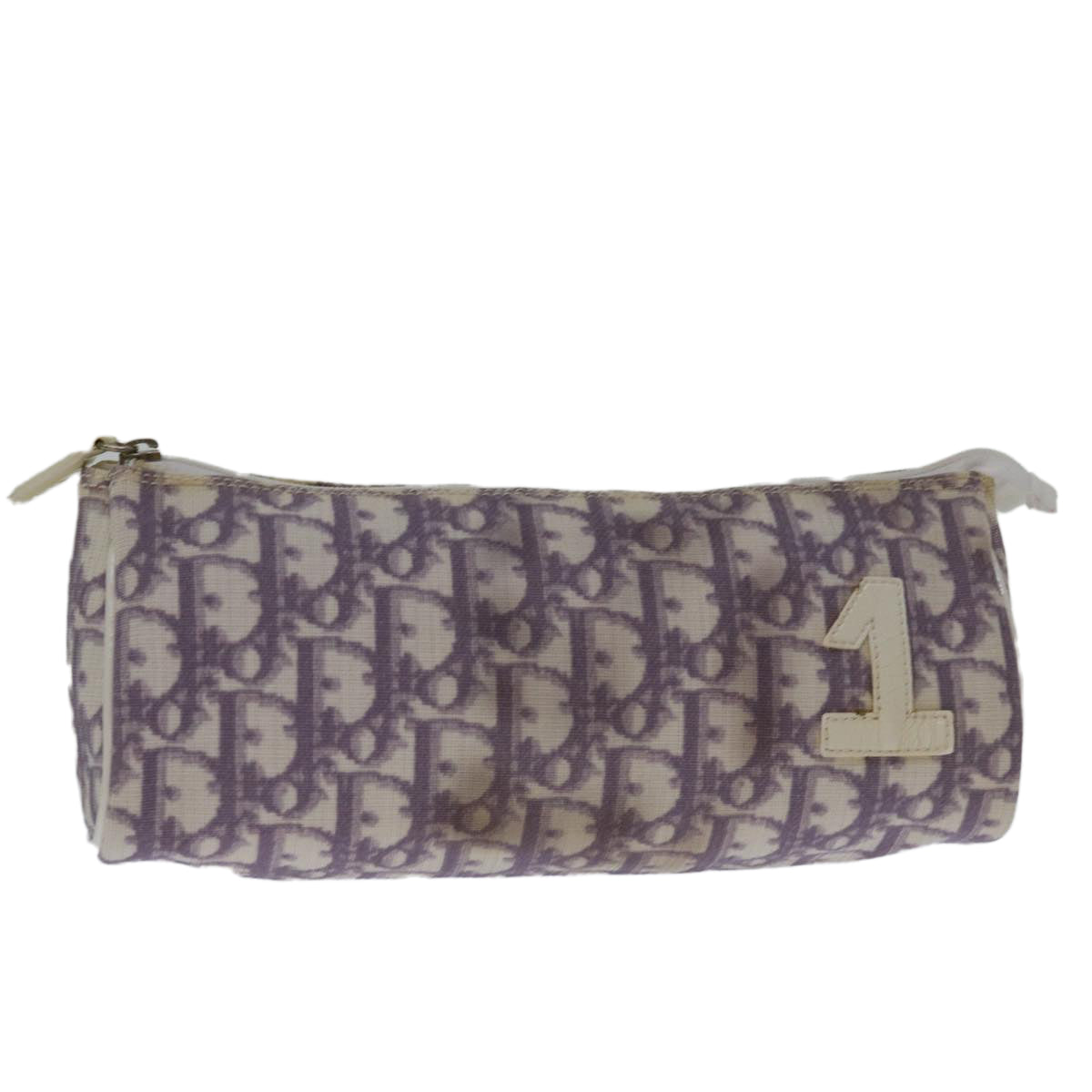 Dior Trotter Purple Canvas Clutch Bag (Pre-Owned)