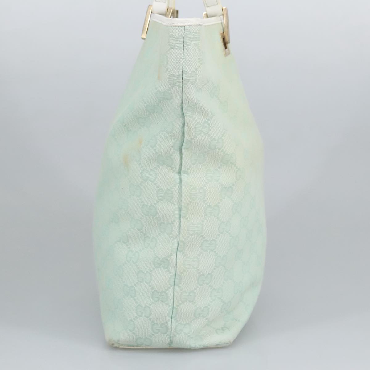 Gucci Blue Canvas Tote Bag (Pre-Owned)