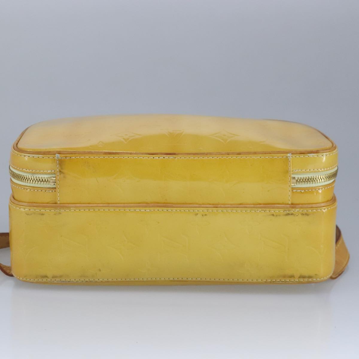 Louis Vuitton Murray Yellow Patent Leather Backpack Bag (Pre-Owned)