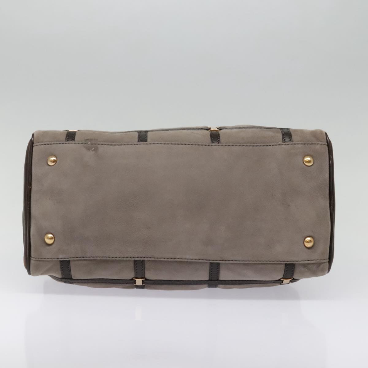 Salvatore Ferragamo Grey Suede Shoulder Bag (Pre-Owned)