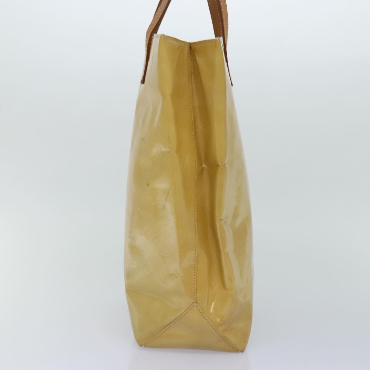Louis Vuitton Reade Beige Patent Leather Tote Bag (Pre-Owned)