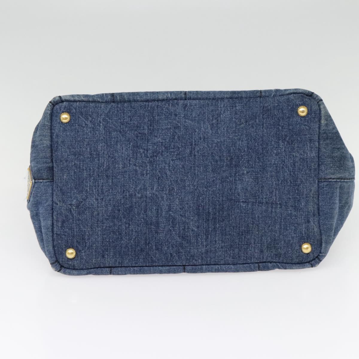 Prada Canapa Navy Canvas Handbag (Pre-Owned)