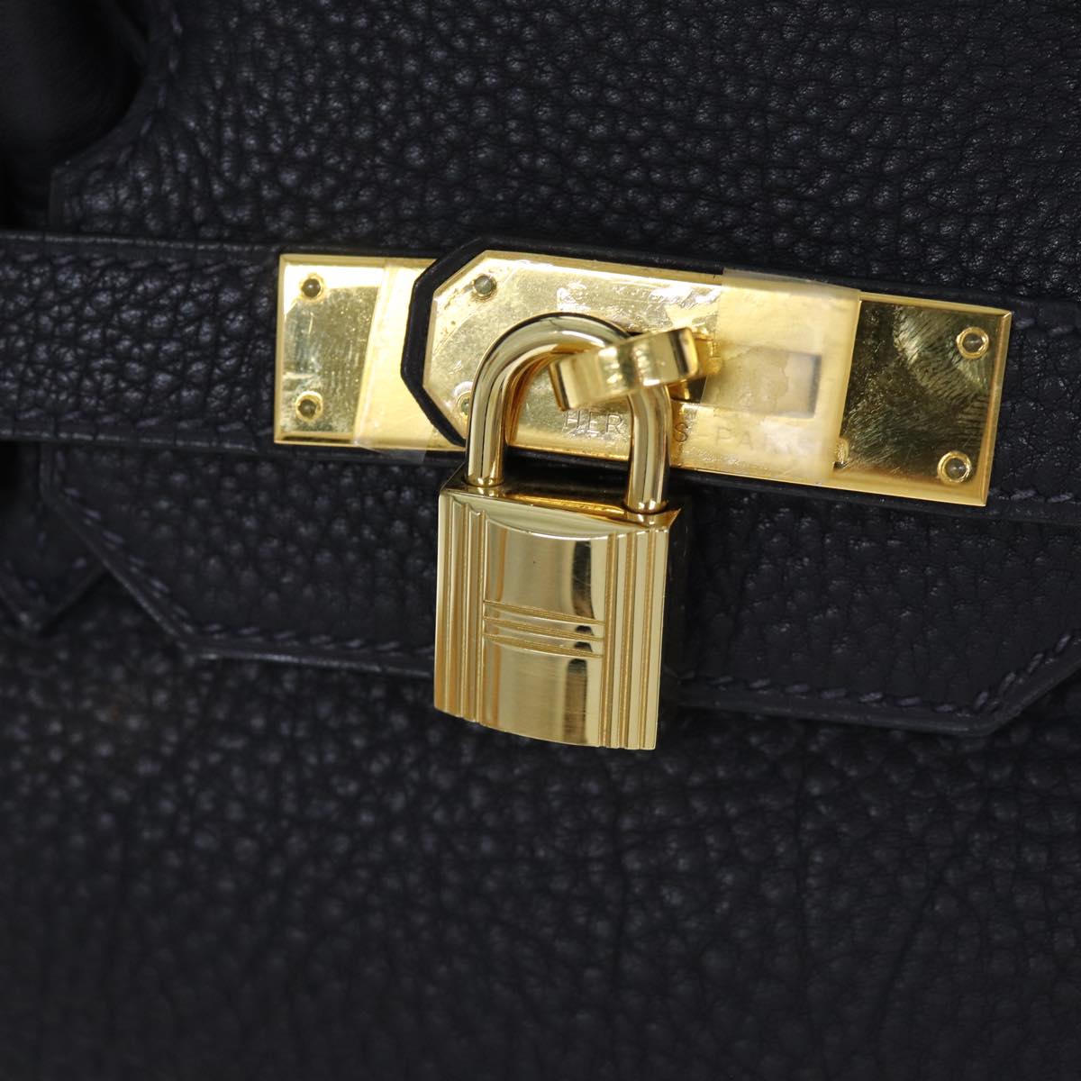 Hermès Birkin 35 Navy Leather Handbag (Pre-Owned)