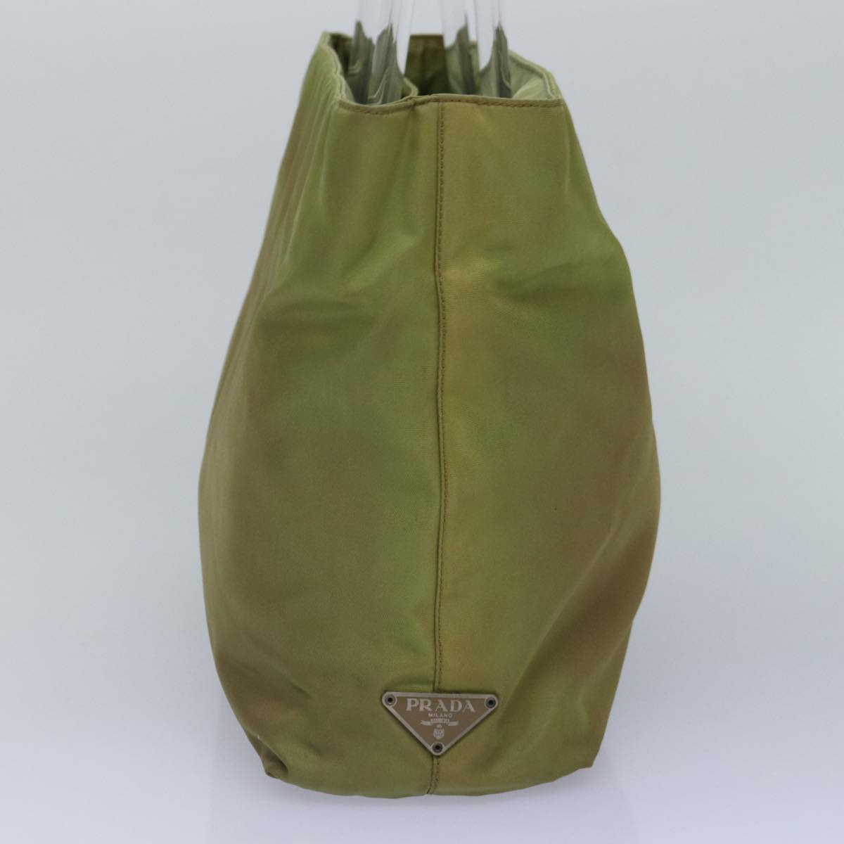 Prada Tessuto Khaki Synthetic Handbag (Pre-Owned)