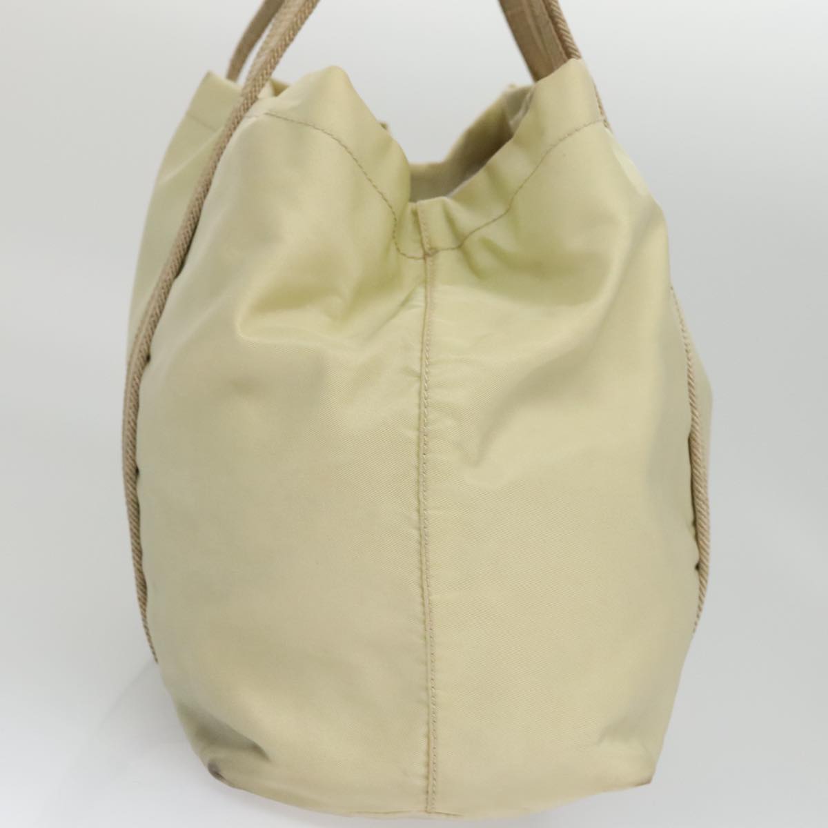 Prada Re-Nylon Beige Synthetic Handbag (Pre-Owned)