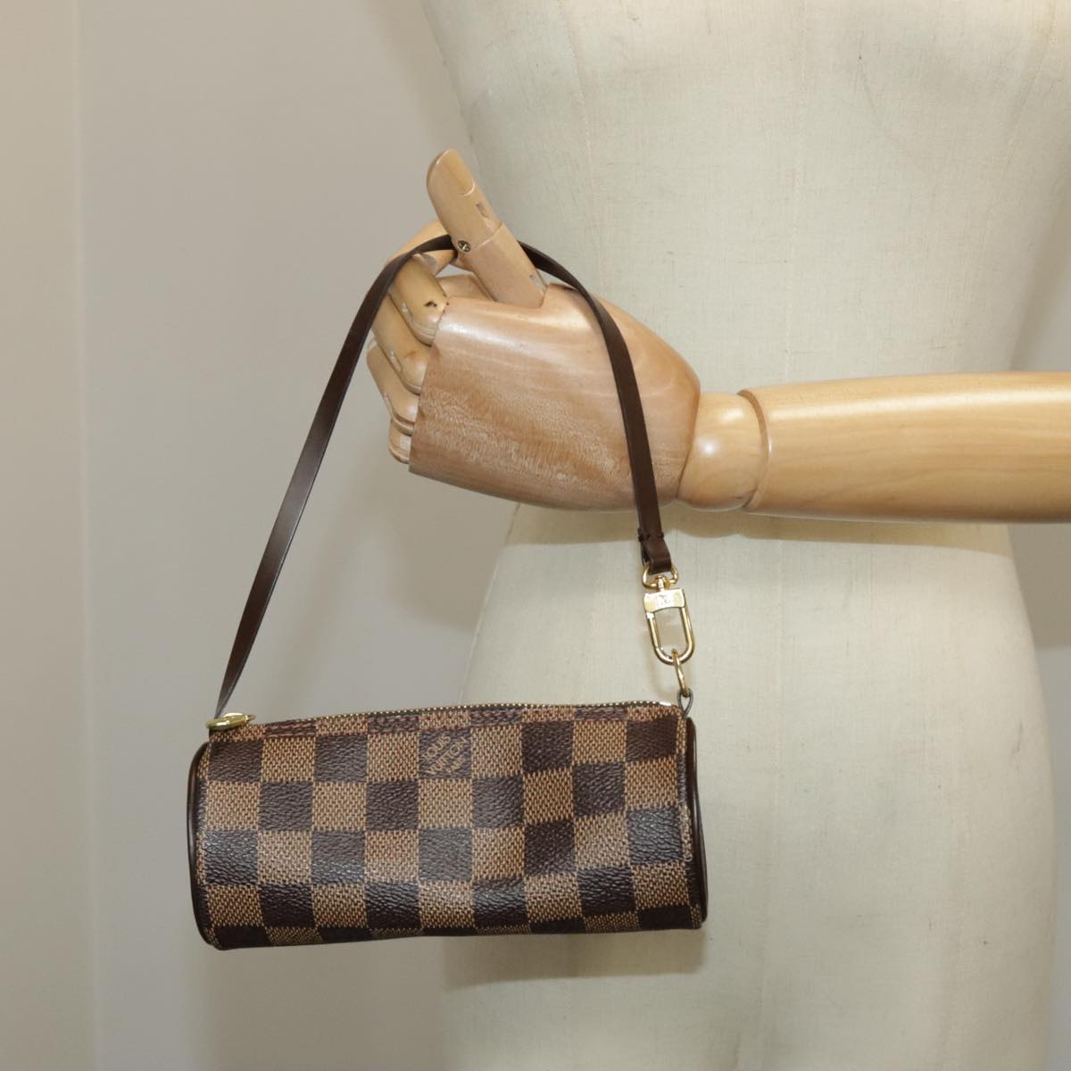 Louis Vuitton Papillon Brown Canvas Clutch Bag (Pre-Owned)