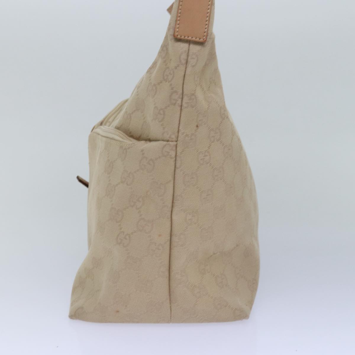 Gucci Gg Canvas Beige Canvas Tote Bag (Pre-Owned)