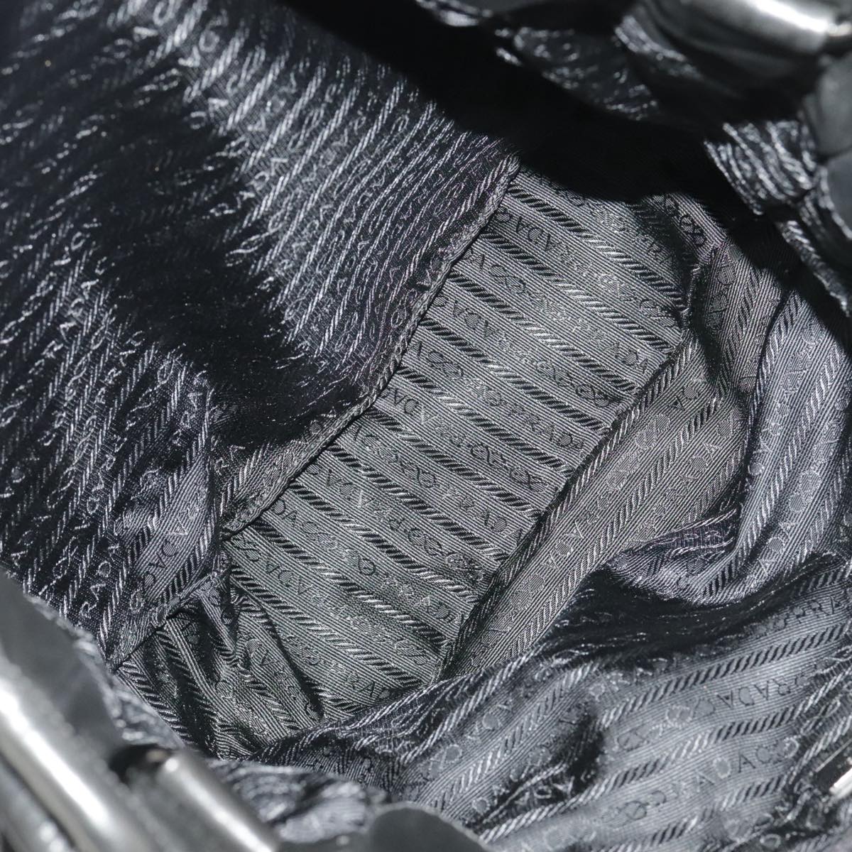 Prada Re-Nylon Black Synthetic Shoulder Bag (Pre-Owned)