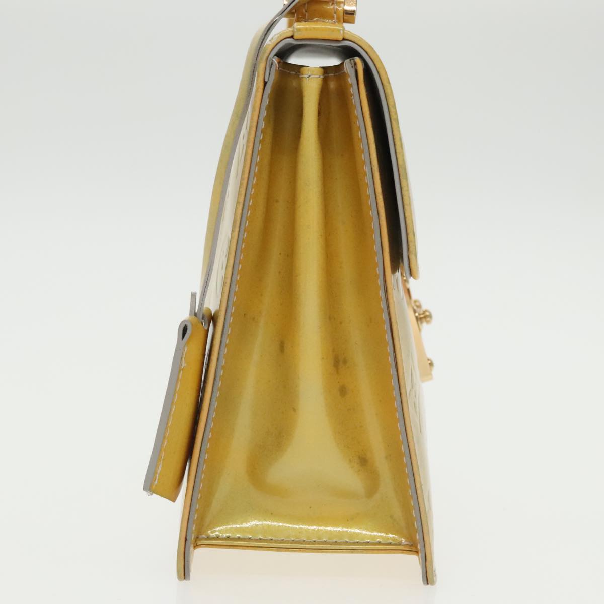Louis Vuitton Spring Street Yellow Patent Leather Handbag (Pre-Owned)
