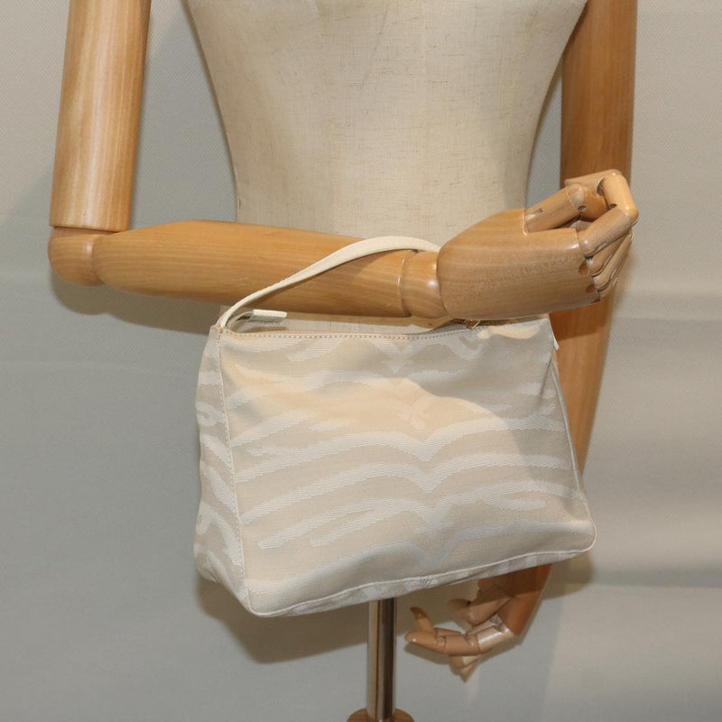 Fendi Beige Canvas Handbag (Pre-Owned)