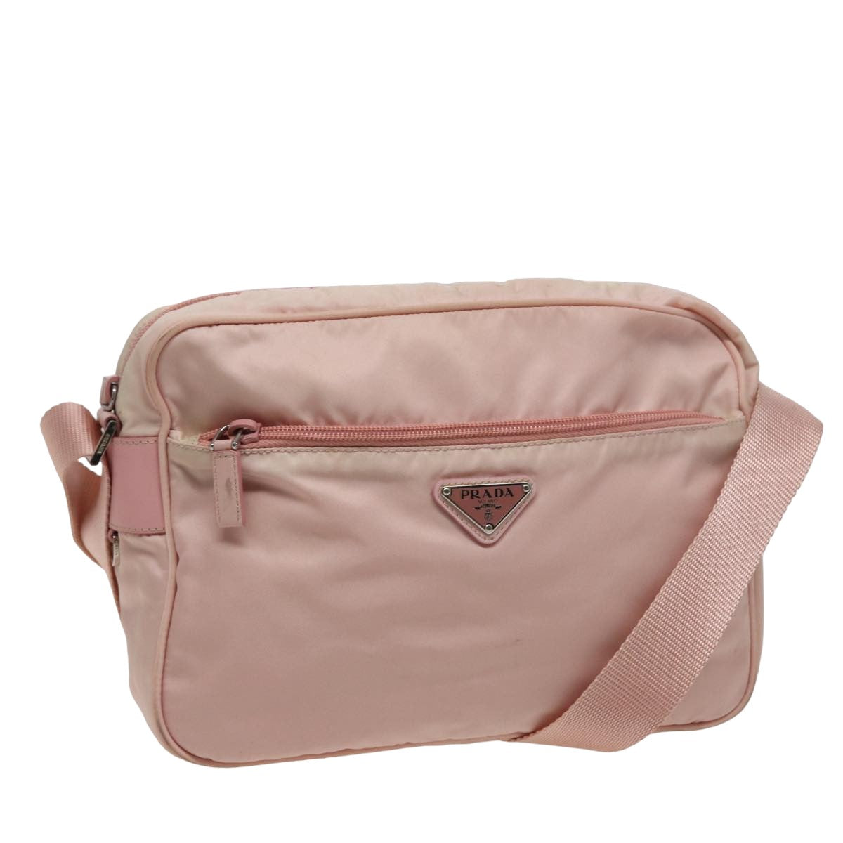 Prada Pink Synthetic Shoulder Bag (Pre-Owned)