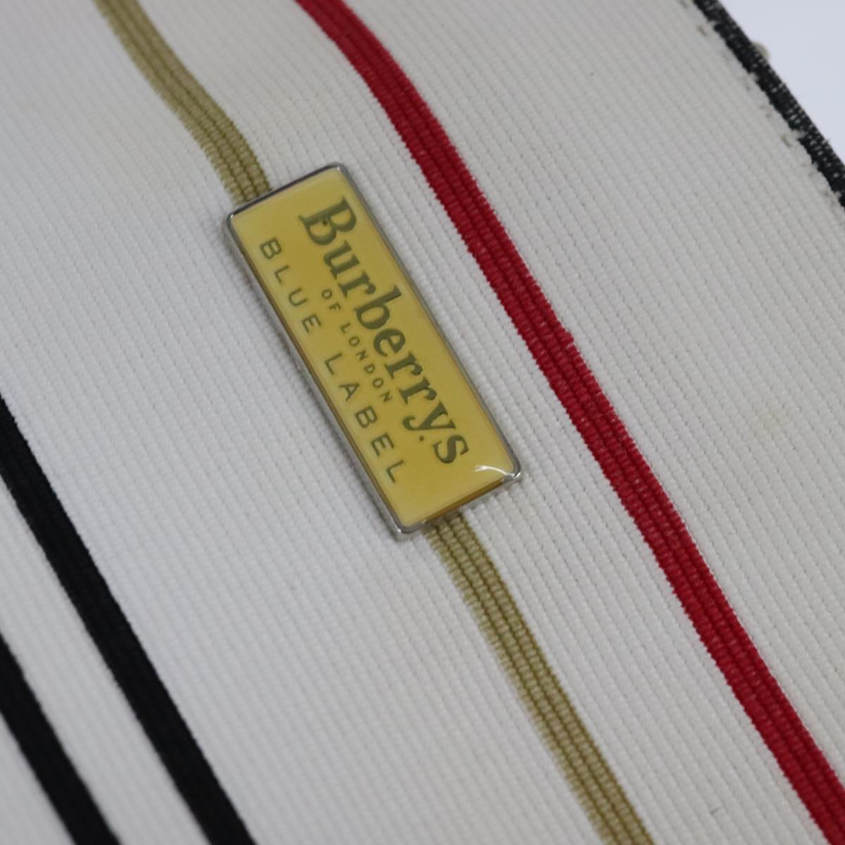 Burberry White Canvas Handbag (Pre-Owned)