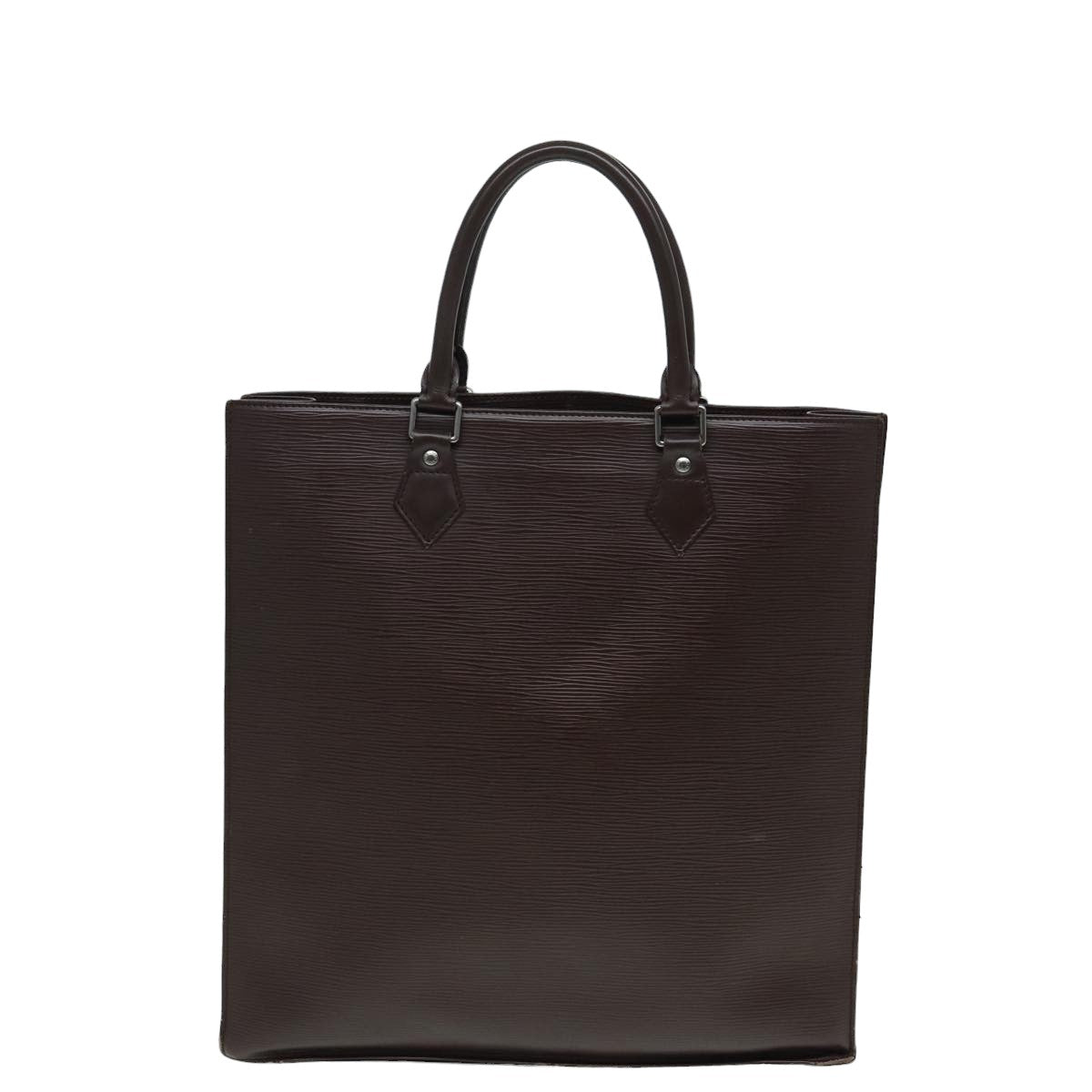 Louis Vuitton Sac Plat Brown Leather Tote Bag (Pre-Owned)