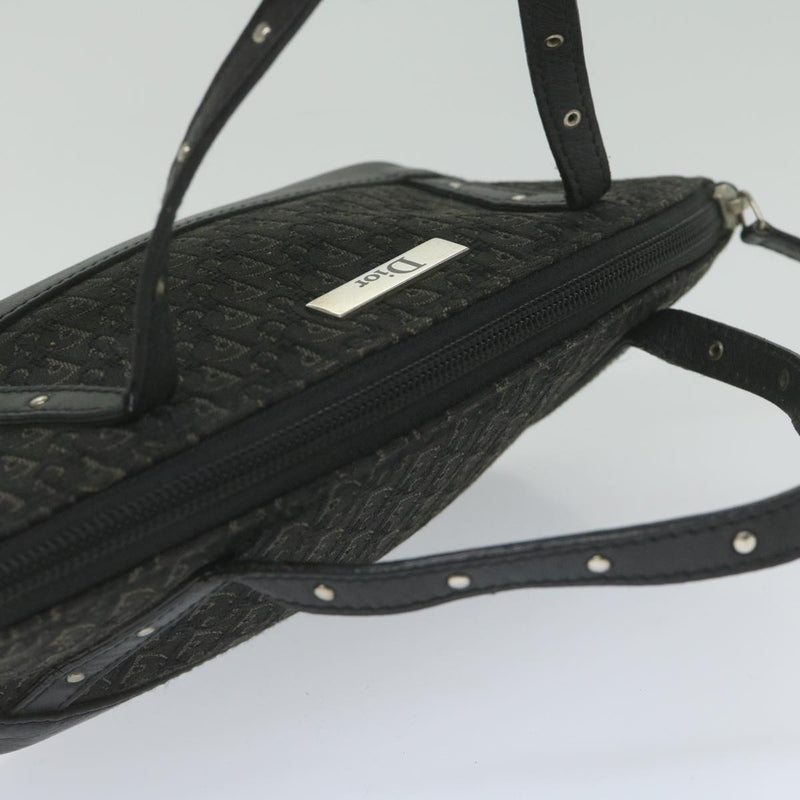 Dior Trotter Black Canvas Handbag (Pre-Owned)