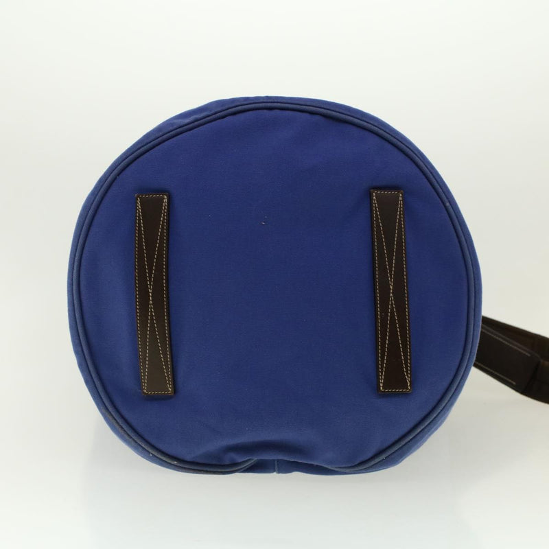 Prada Blue Canvas Shoulder Bag (Pre-Owned)
