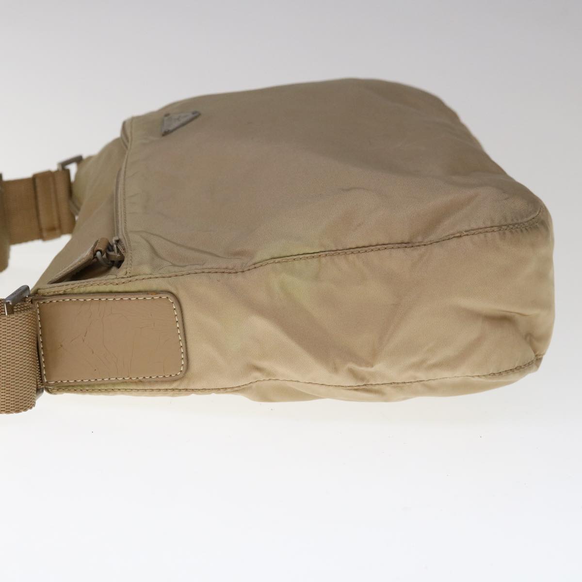 Prada Beige Synthetic Shoulder Bag (Pre-Owned)