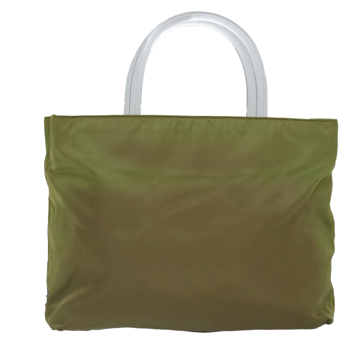 Prada Tessuto Khaki Synthetic Handbag (Pre-Owned)