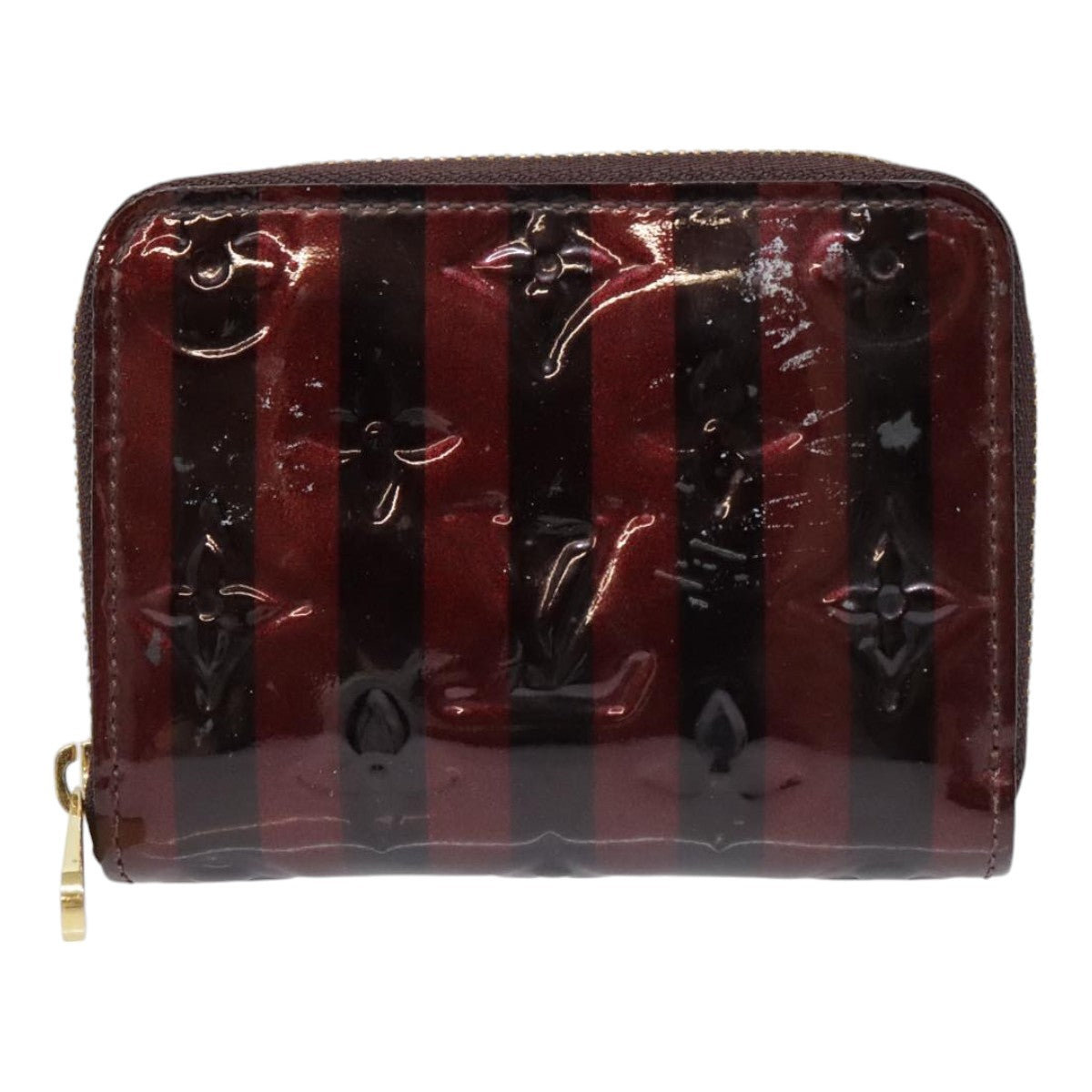 Louis Vuitton Zippy Coin Purse Burgundy Patent Leather Wallet  (Pre-Owned)