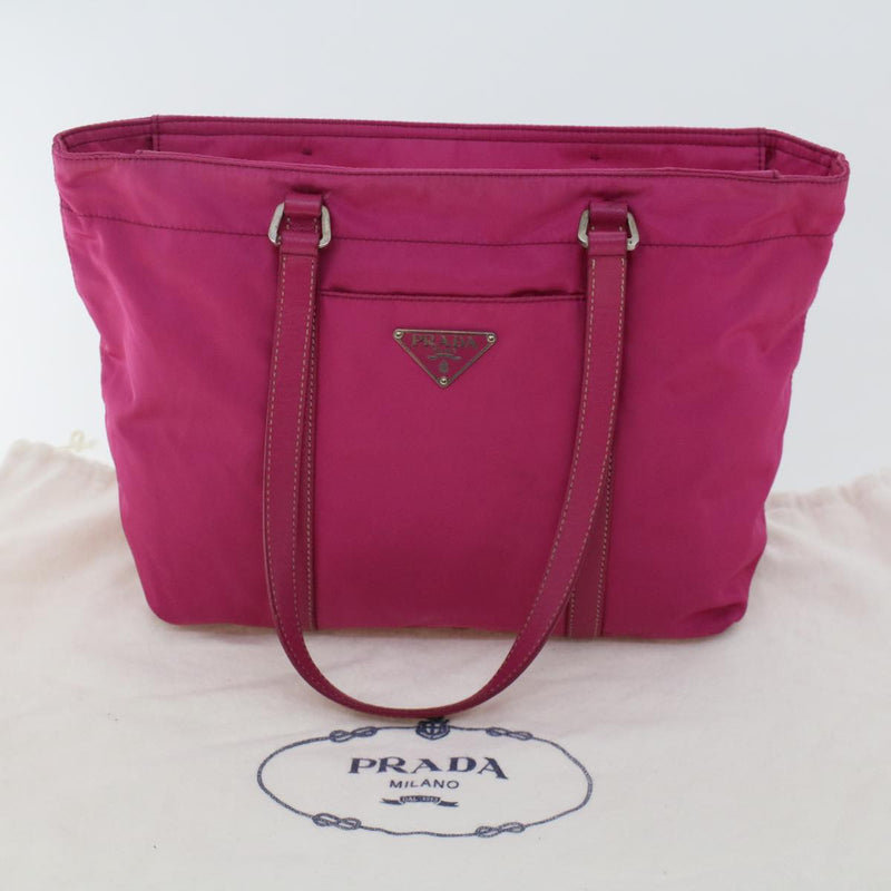 Prada Tessuto Pink Synthetic Tote Bag (Pre-Owned)