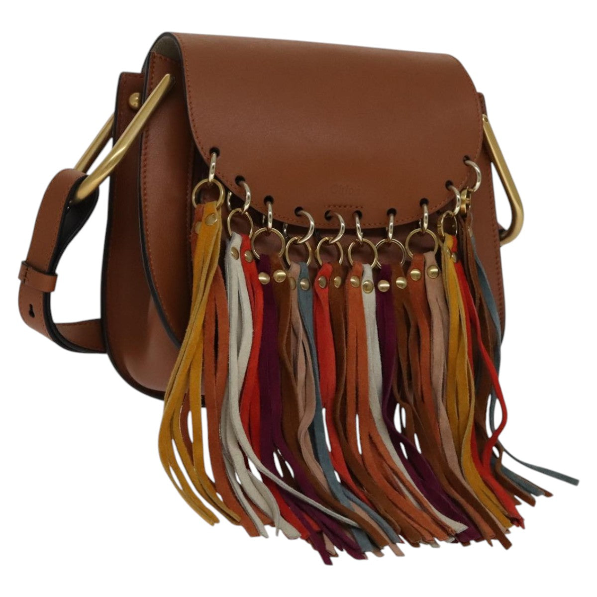 Chloé Hudson Brown Leather Shoulder Bag (Pre-Owned)