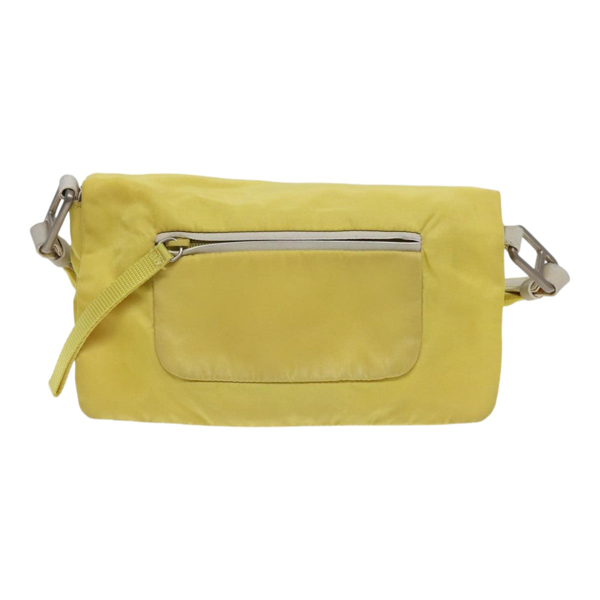 Prada Tessuto Yellow Synthetic Shoulder Bag (Pre-Owned)