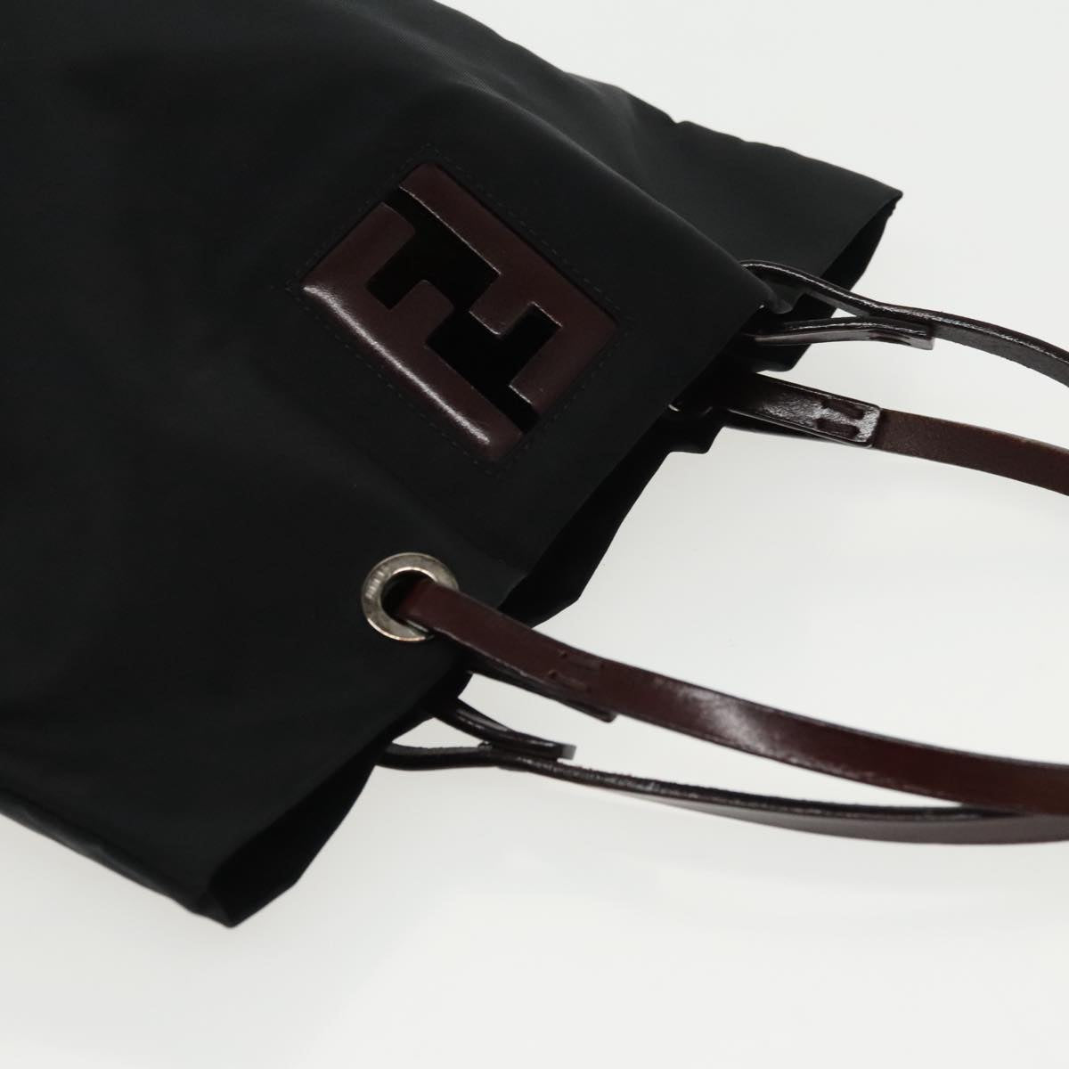 Fendi Ff Black Synthetic Handbag (Pre-Owned)