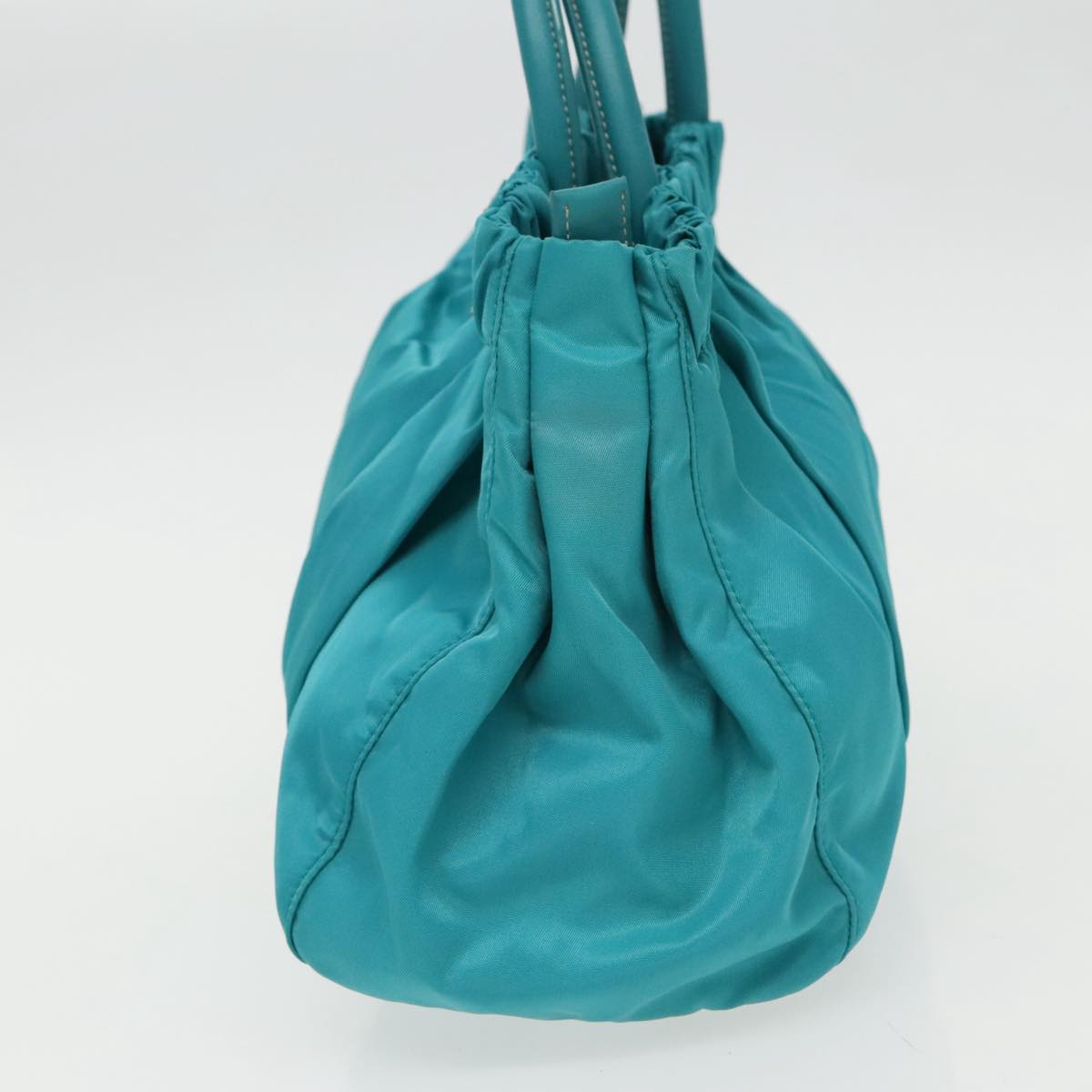 Prada Re-Nylon Turquoise Synthetic Handbag (Pre-Owned)