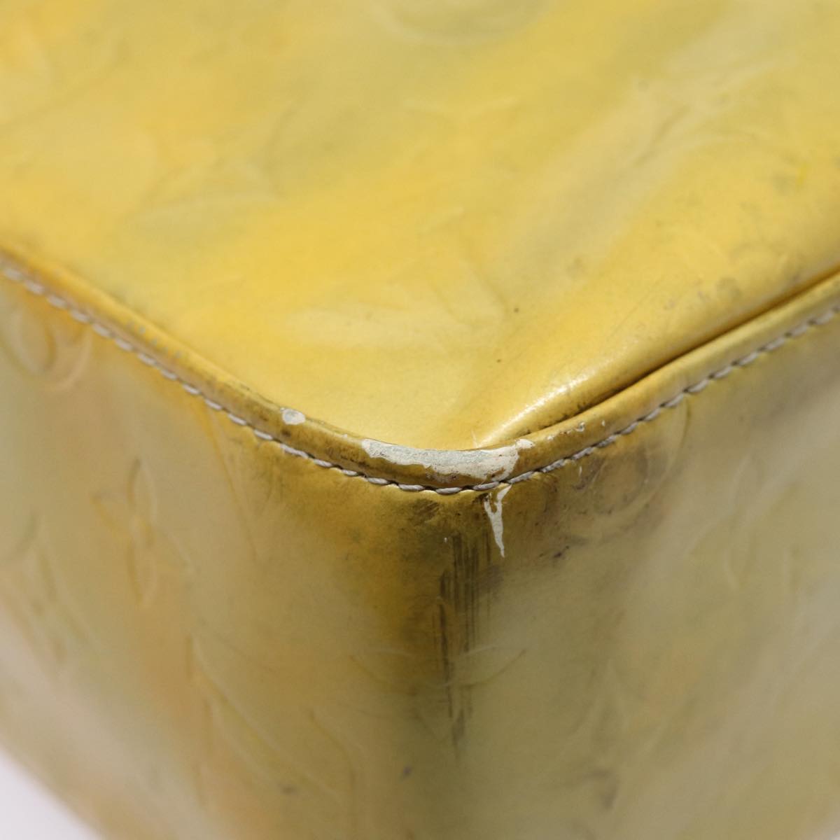 Louis Vuitton Columbus Yellow Patent Leather Tote Bag (Pre-Owned)