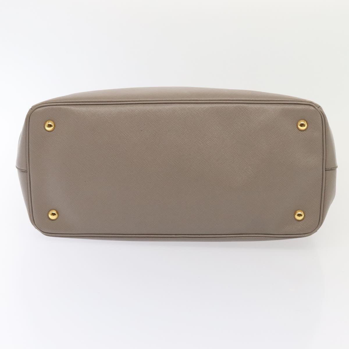 Prada Saffiano Beige Leather Handbag (Pre-Owned)