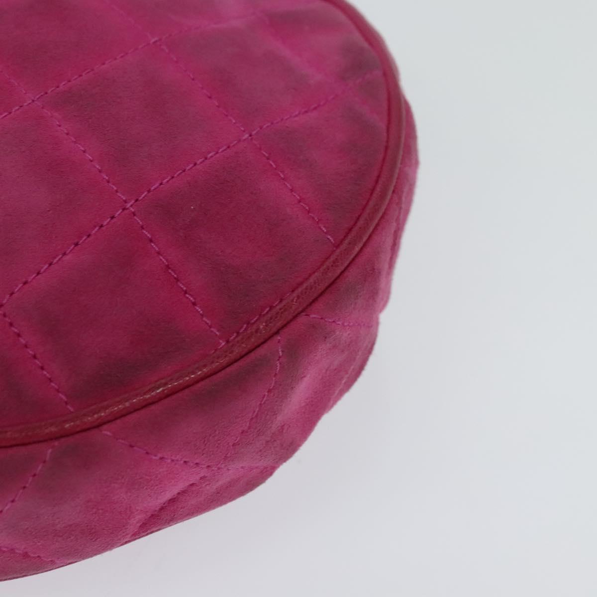 Chanel Pink Suede Clutch Bag (Pre-Owned)