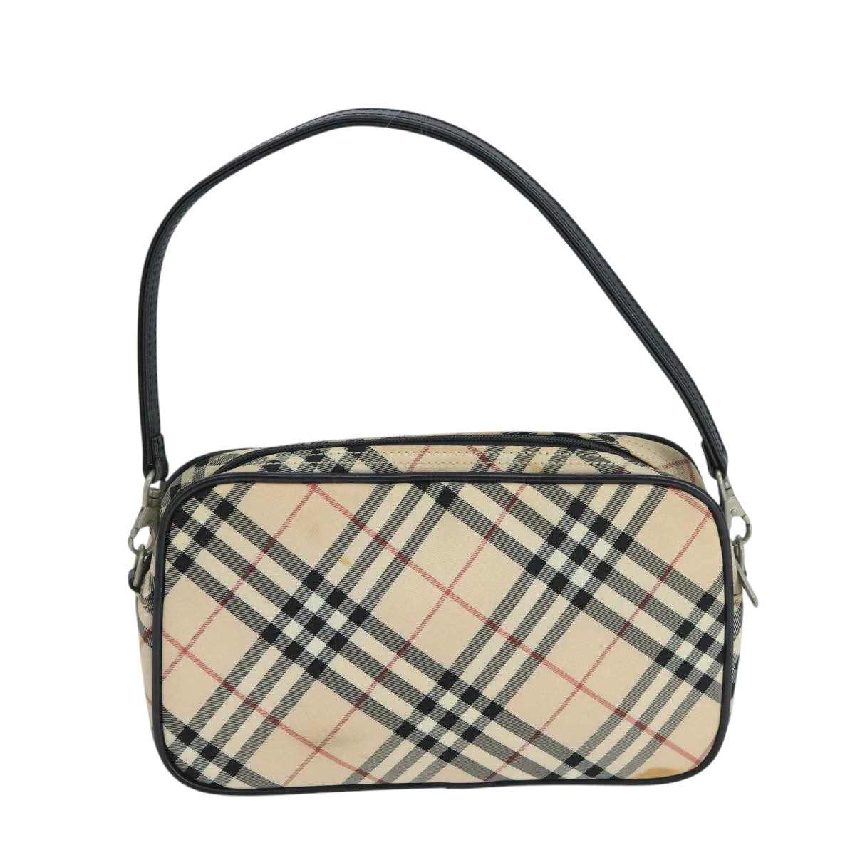 Burberry Nova Check Beige Synthetic Handbag (Pre-Owned)