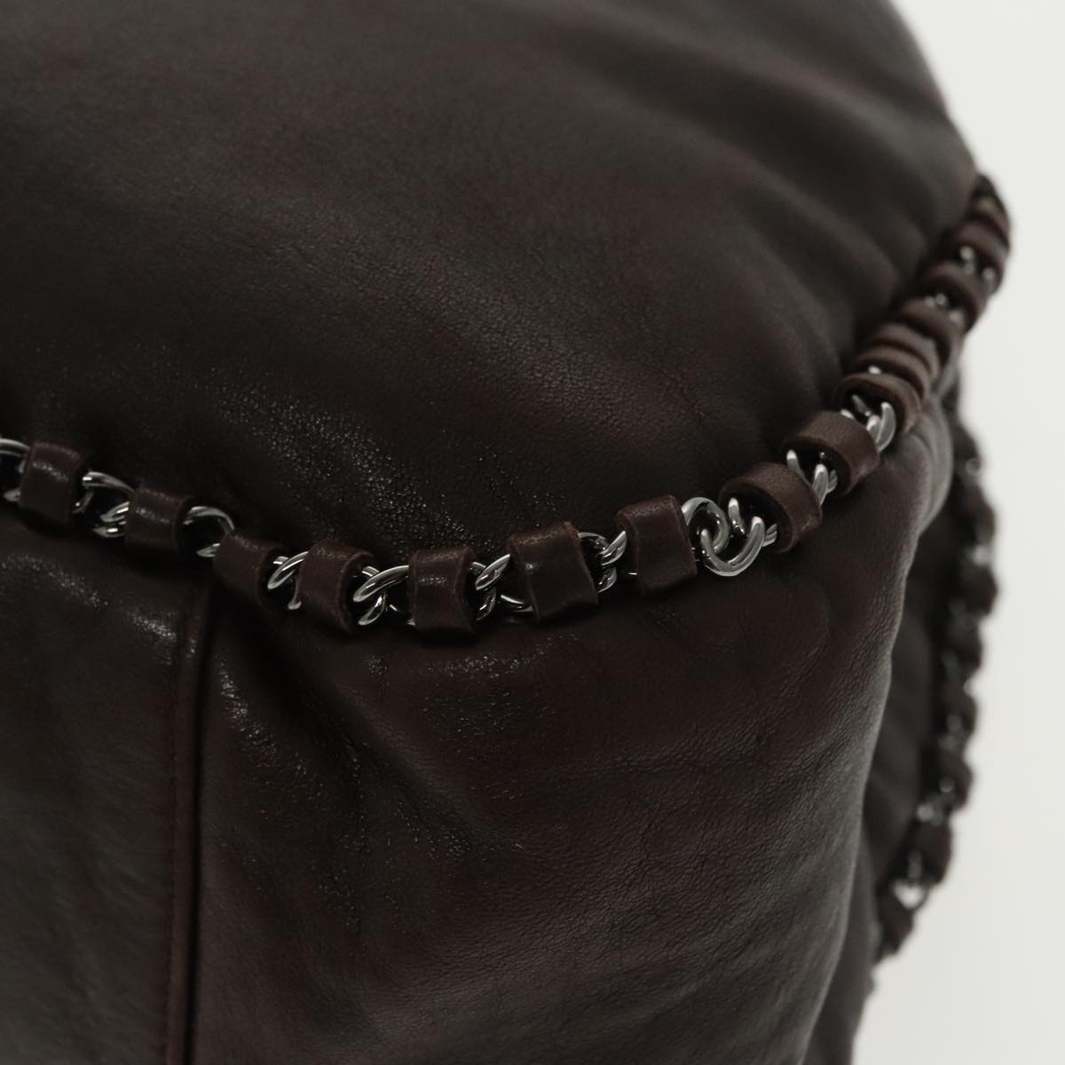 Chanel Hobo Brown Leather Handbag (Pre-Owned)