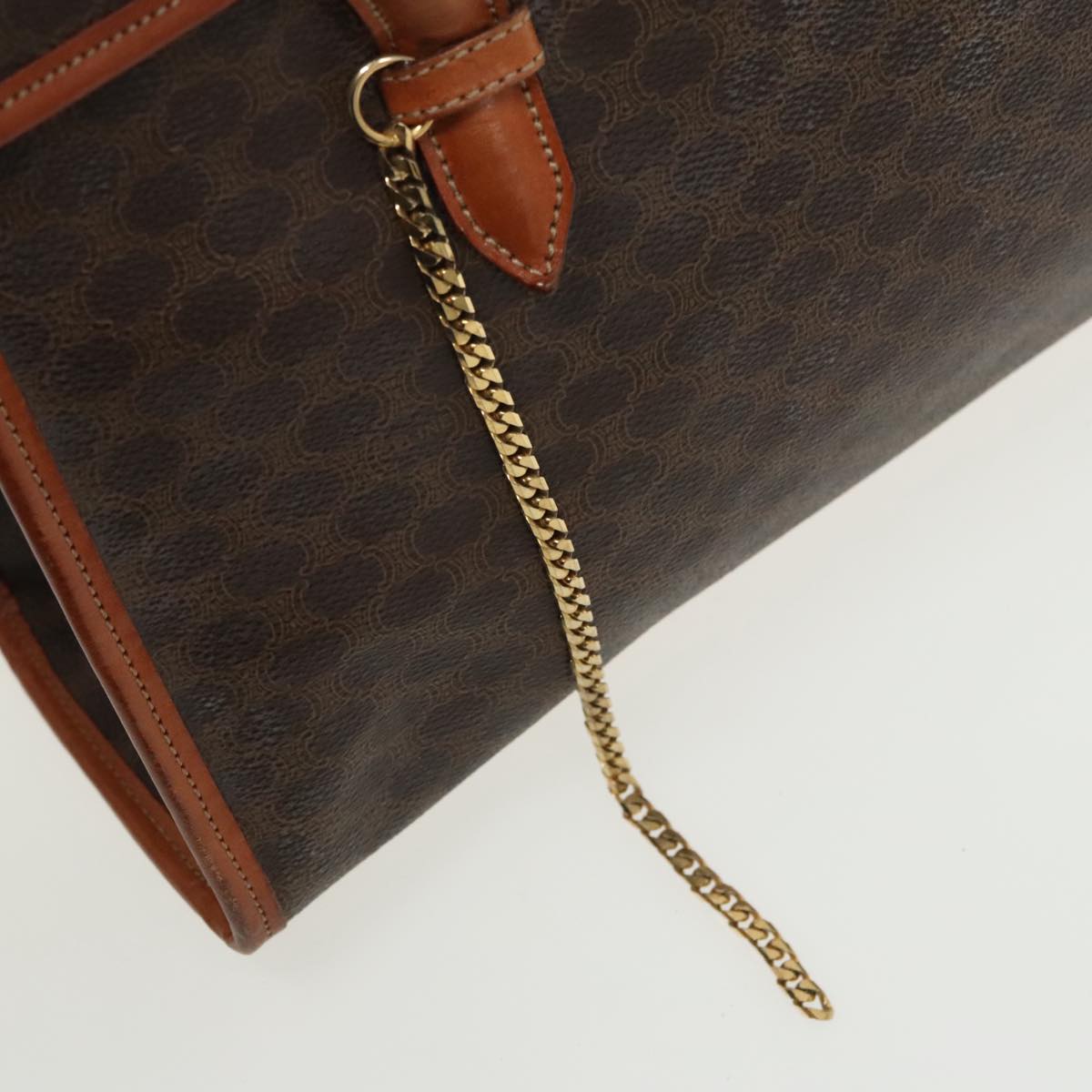 Céline Macadam Brown Canvas Shoulder Bag (Pre-Owned)