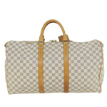 Louis Vuitton Keepall 50 Beige Canvas Travel Bag (Pre-Owned)