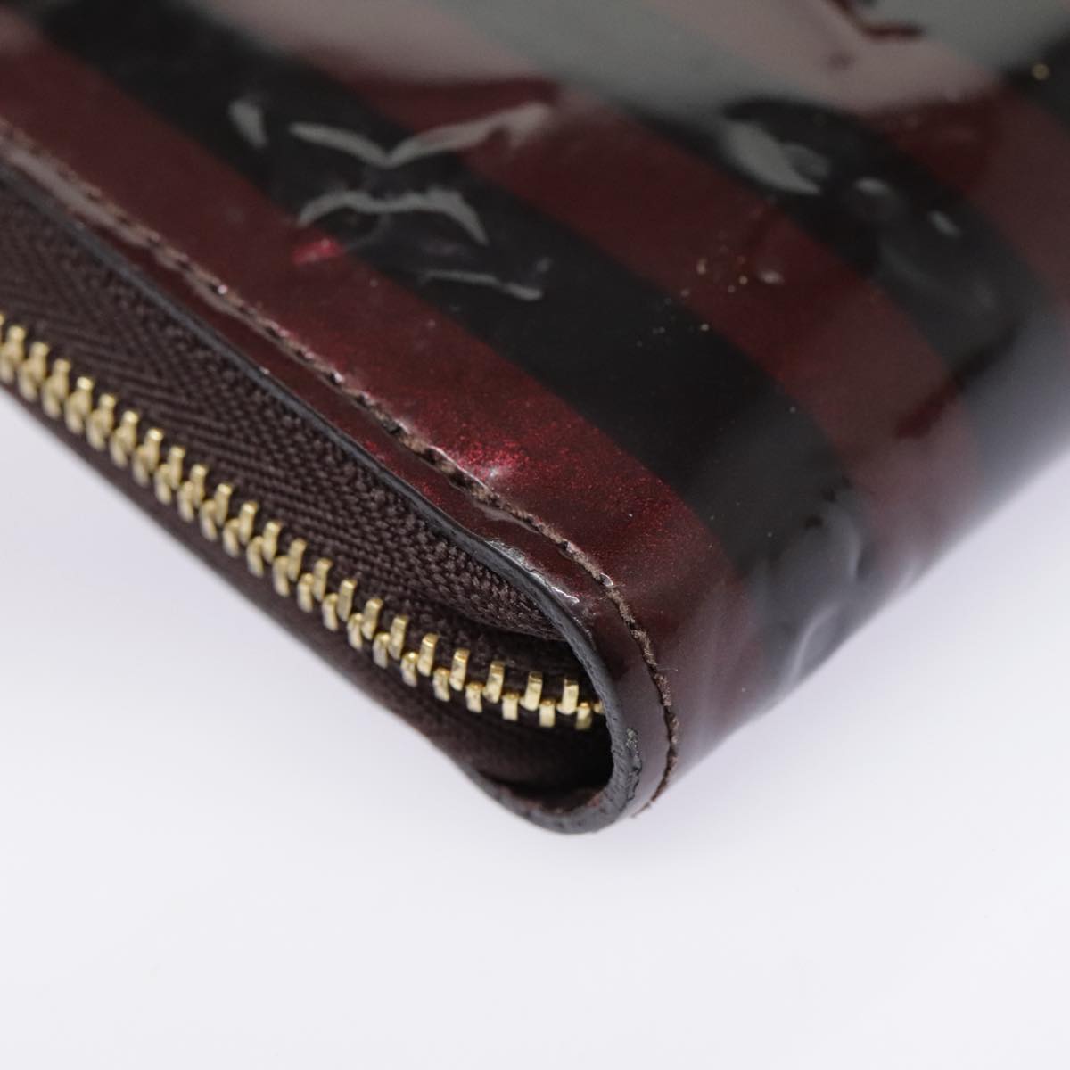 Louis Vuitton Zippy Coin Purse Burgundy Patent Leather Wallet  (Pre-Owned)