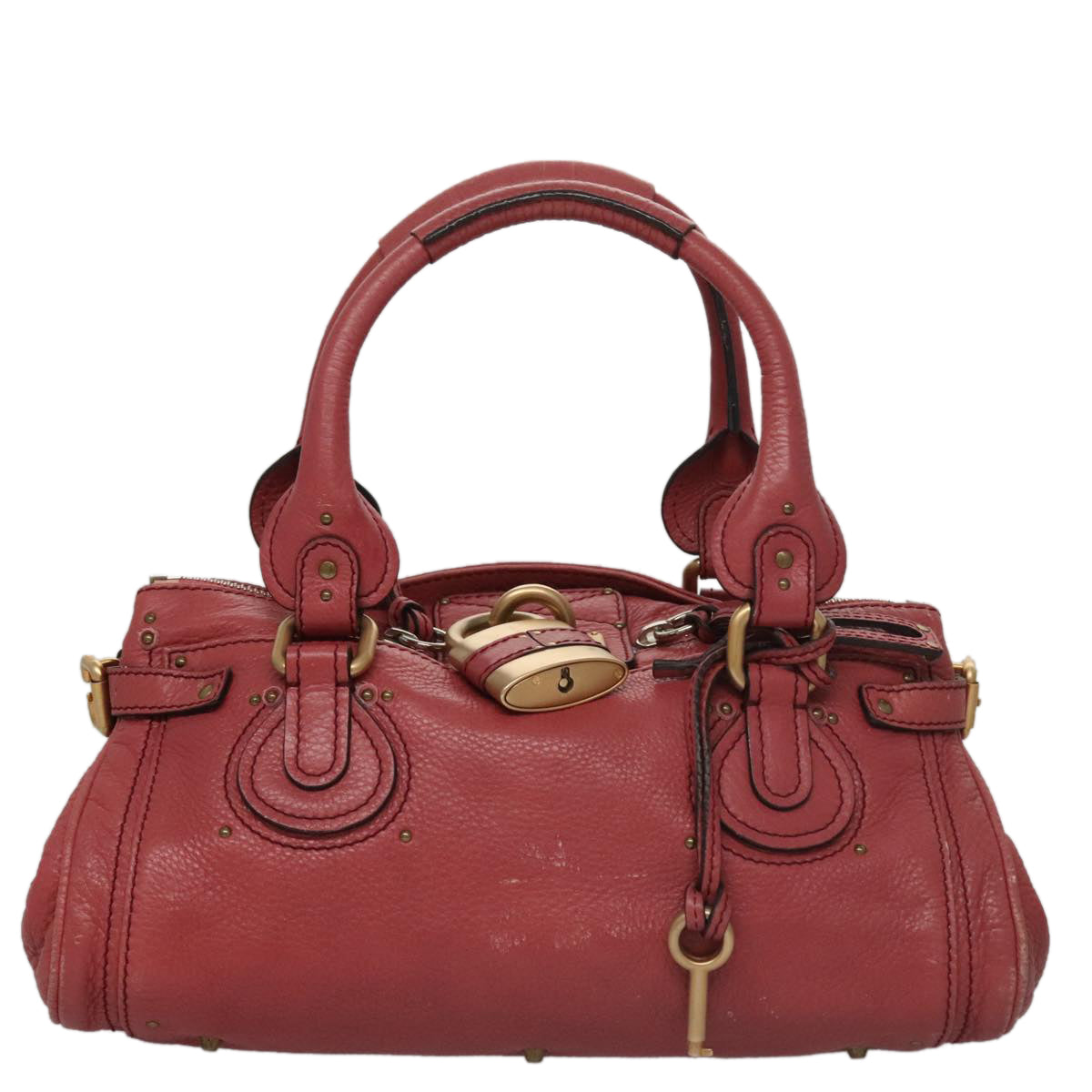Chloé Paddington Pink Leather Handbag (Pre-Owned)