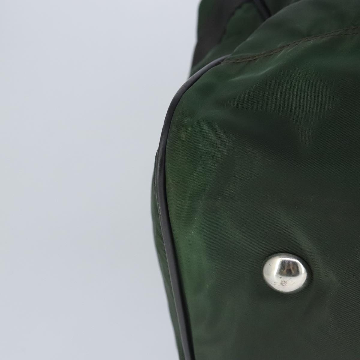 Prada Re-Nylon Khaki Synthetic Travel Bag (Pre-Owned)