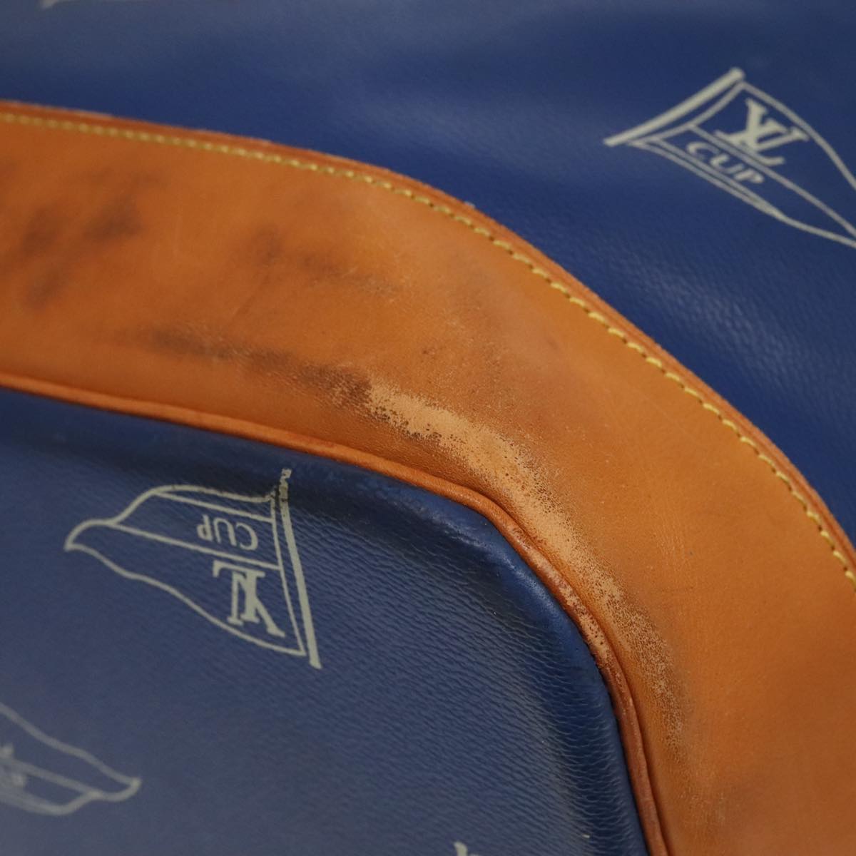 Louis Vuitton Marin Blue Canvas Shoulder Bag (Pre-Owned)
